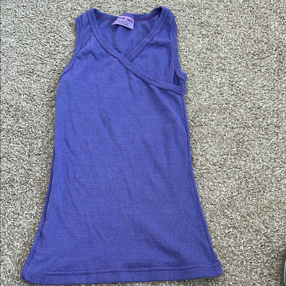Vintage Michael Stars Blue purple Fitted Tank Top